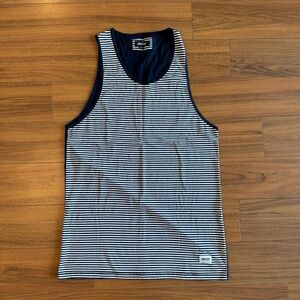 Zanerobe Blue/White Striped Tank (Size M)
